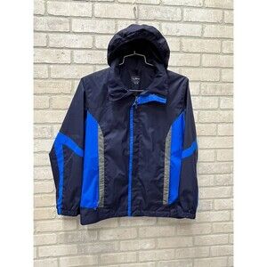 L.L. Bean Jacket Women’s Size XL-18 Sky Blue Windbreaker Outdoor Hooded Zip Up